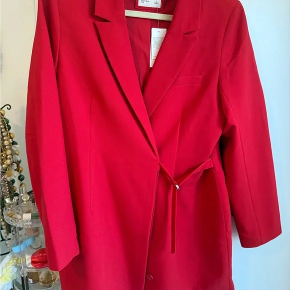 Red Women's blazer dress - Picture 2 of 5